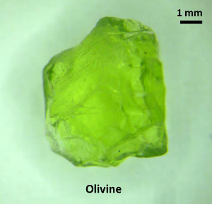 Olivine single crystal from San Carlos